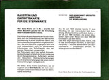 Baustein und Eintrittskarte für die Sternwarte (Aussichtswarte Grazer Hilmteich).