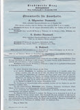 1. Blaues Beiblatt: Stadtwerke Graz, Elektrizitätswerk, Graz, Landhausgasse 15. Stromtarife für Haushalte Graz im Oktober 1938; 2.