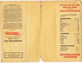 Umschlag für Fahrausweiß Bahn (ÖBB) mit Werbeanzeigen: Reisebüro Keinreich,