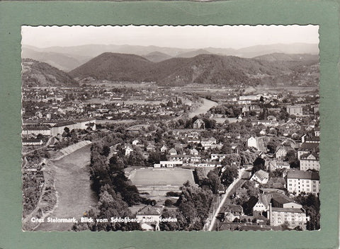 AK Graz. Blick vom Schloßberg nach Norden.