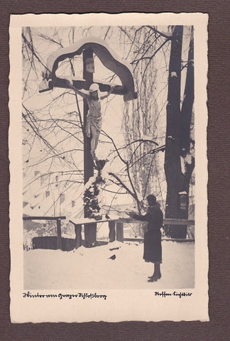 AK Winter am Grazer Schloßberg. (1932)