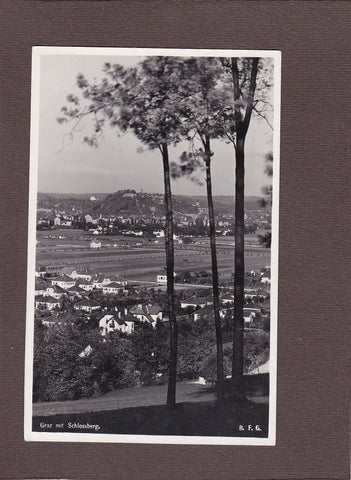 AK Graz mit Schlossberg.