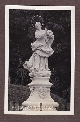 AK  Empfängnis Statue bei Maria Grün v. Veit Königer. 1760.