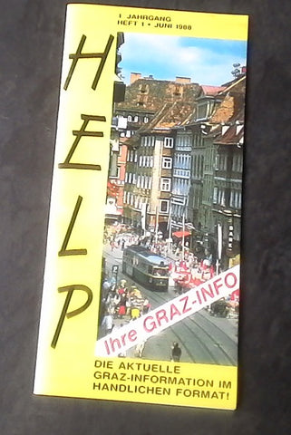 Broschüre: Help Ihre Graz Info. 1. Jahrgang Heft 1 Juni 1988.