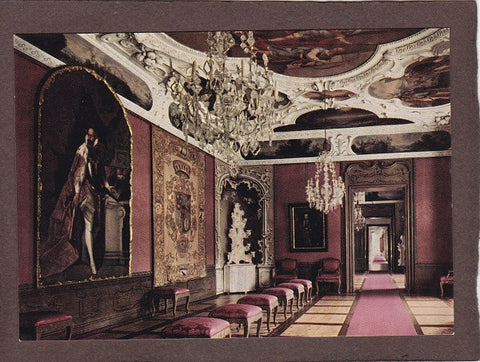 AK Graz, Schloss Eggenberg. Zimmer mit Portrait des Fürsten Joh. Ulrich v. Eggenberg.