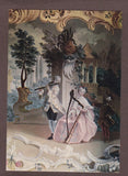 AK Graz, Schloss Eggenberg. Franz. Gartensalon. Detail der gemalten Wandbespannung von A.