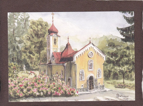 AK Graz, Wallfahrtskirche Mariagrün. Mariagrüner Straße 82.