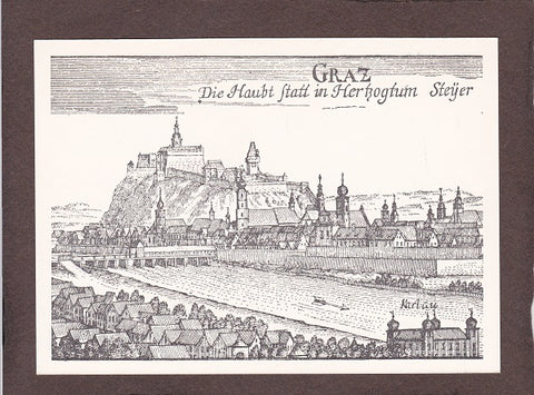 AK Graz um 1680. Kupferstich von Georg Matthias Vischer.