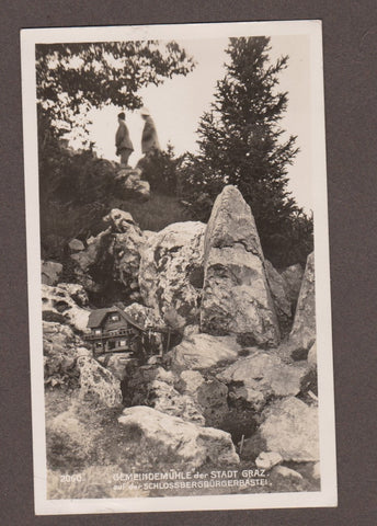 AK Gemeindemühle der Stadt Graz auf der Schlossbergbürgerbastei. (um1935)