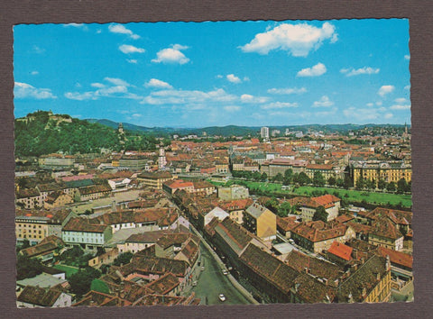 AK Graz. Blick auf die Innenstadt. (über Griesgasse)