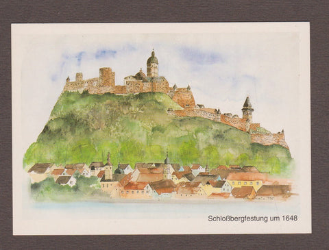 AK Schloßbergfestung um 1648.