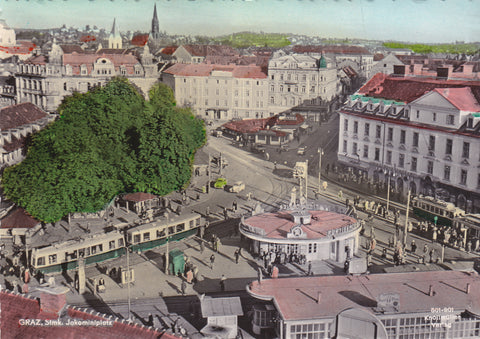 AK Graz, Jakominiplatz.