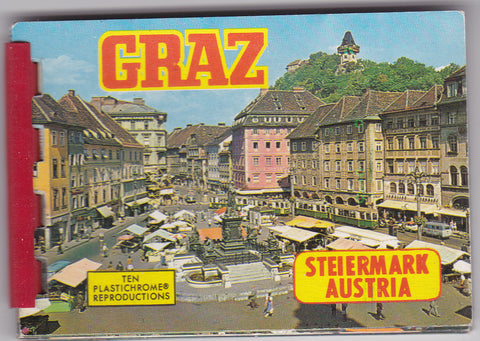 Kleiner Wegweiser durch Graz. 10 Plastichrome Reproductions.