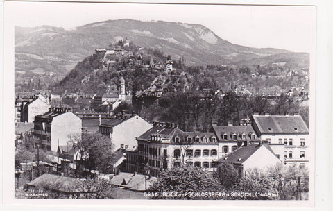AK Graz Blick auf Schlossberg und Schöckl.
