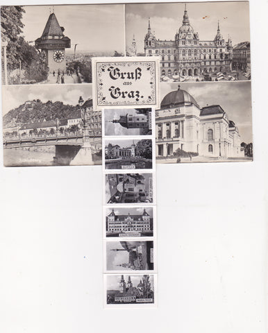 AK Gruß von Graz "Rucksackkarte"