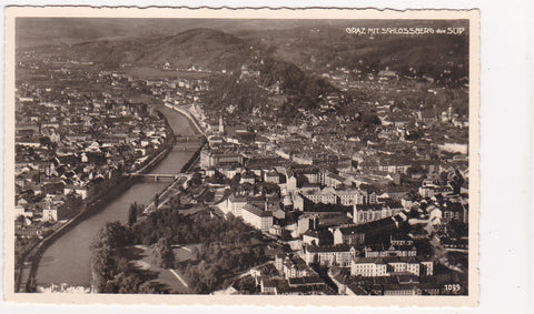 AK Graz mit Schlossberg von Süd. (1939)