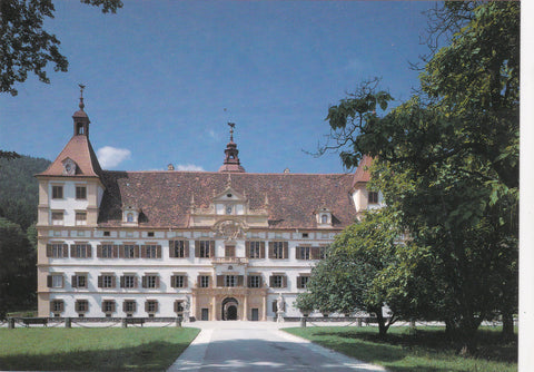 AK Schloss Eggenberg. Hauptfassade des Schlosses. Landesmuseum Joanneum Graz.