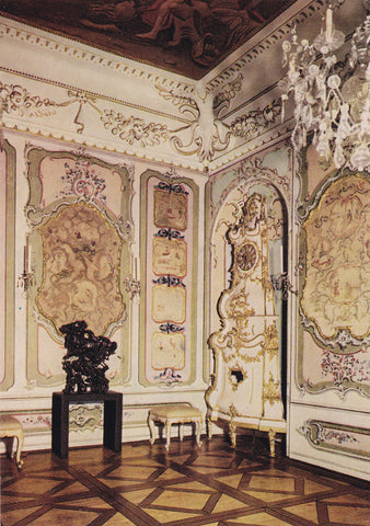AK Graz. Schloß Eggenberg. Kabinett mit ostasiat. Seidenmalereien.