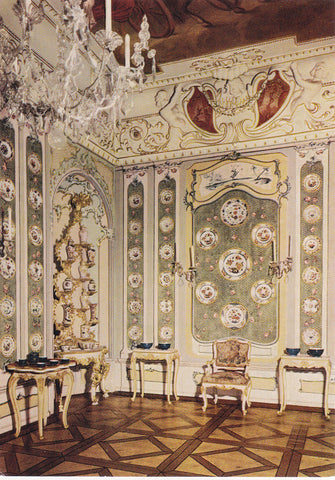 AK Graz. Schloß Eggenberg. Porzellankabinett.