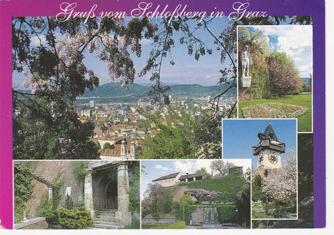 AK Gruß vom Schloßberg in Graz.