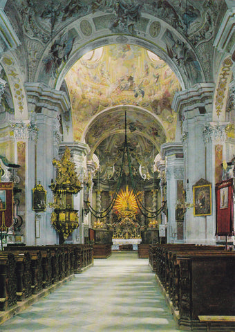 AK Wallfahrtskirche Mariatrost bei Graz. Kircheninneres.