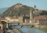AK Graz. Mur und Schloßberg.