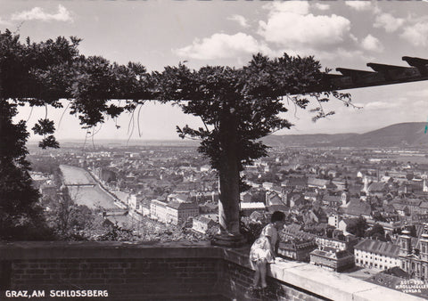 AK Graz, am Schloßberg (1954)