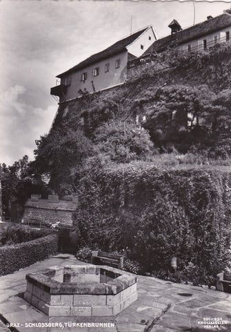 AK Graz - Schlossberg, Türkenbrunnen. (1954)