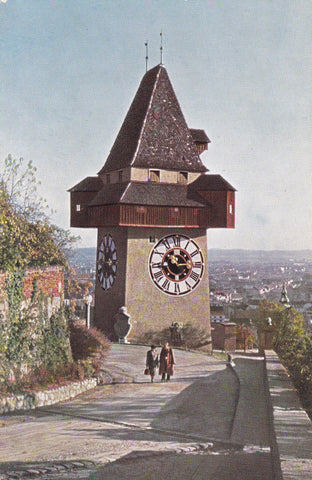 AK Graz, Uhrturm am Schloßberg.