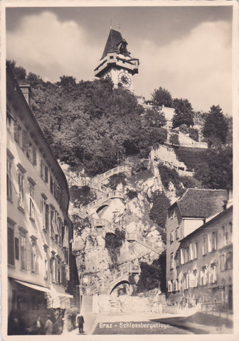 AK Graz - Schloßbergstiege.