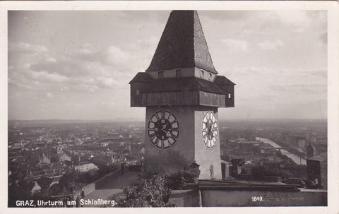 AK Graz, Uhrturm am Schloßberg.