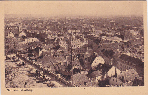 AK Graz vom Schloßberg.