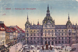 AK Graz - Rathaus mit Herrengasse. (1917)