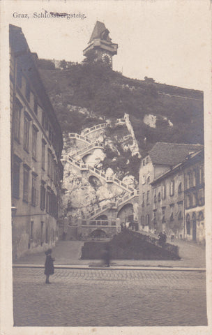 AK Graz. Schlossbergsteig.