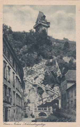 AK Graz. Neuer Schlossbergsteig.