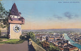AK Graz. Uhrturm mit Murblick. (1914-15)