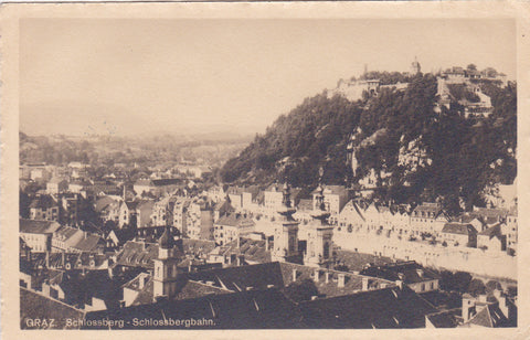 AK Graz. Schlossberg - Schlossbergbahn.