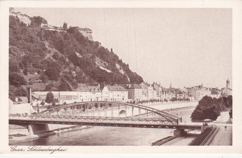 AK Graz. Schlossbergkai. (1925)