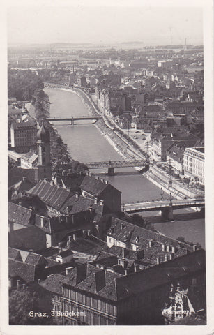 AK Graz, 3 Brücken.