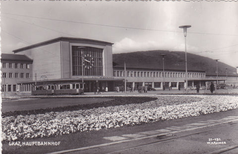 AK Graz. Hauptbahnhof.