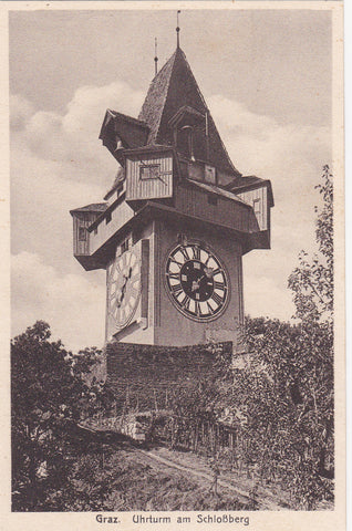 AK Graz. Uhrturm am Schloßberg.