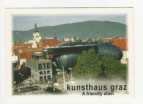 AK Graz. Kunsthaus. A friendly alien.