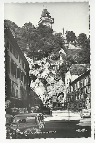 AK Graz. Schlossbergsteig.
