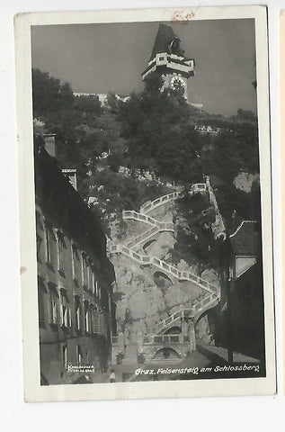 AK Graz. Felsensteig am Schlossberg. (1939)