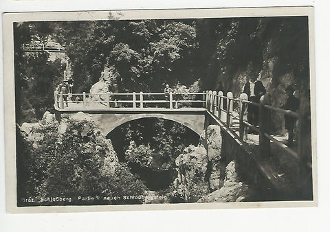 AK Graz. Schloßberg - Partie vom neuen Schloßbergsteig. (1929)