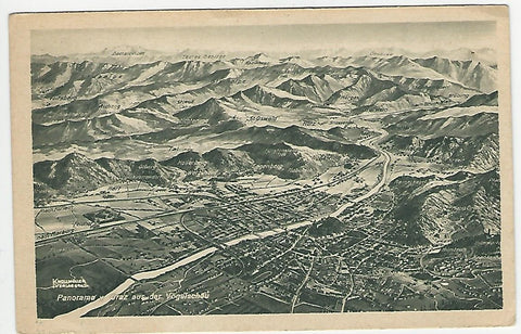 AK Panorama von Graz aus der Vogelschau. (1946)
