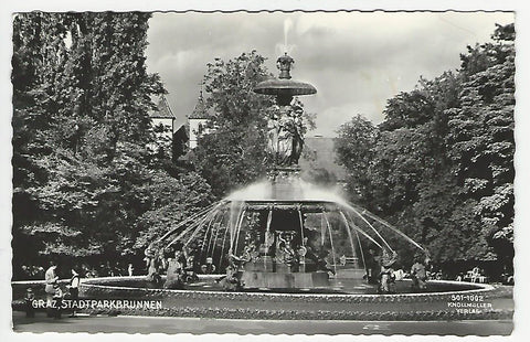 AK Graz, Stadtparkbrunnen.