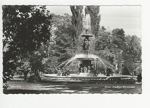 AK Graz. Stadtparkbrunnen. (1955)