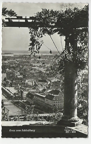 AK Graz vom Schloßberg. (1956)