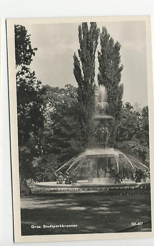 AK Graz. Stadtparkbrunnen.
